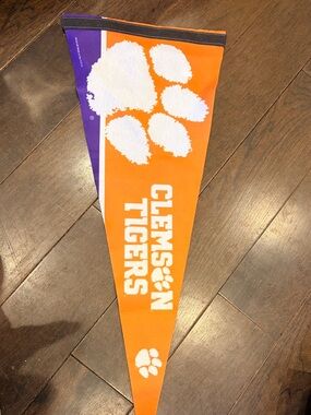 Clemson Tigers Orange & Purple Felt Pennant